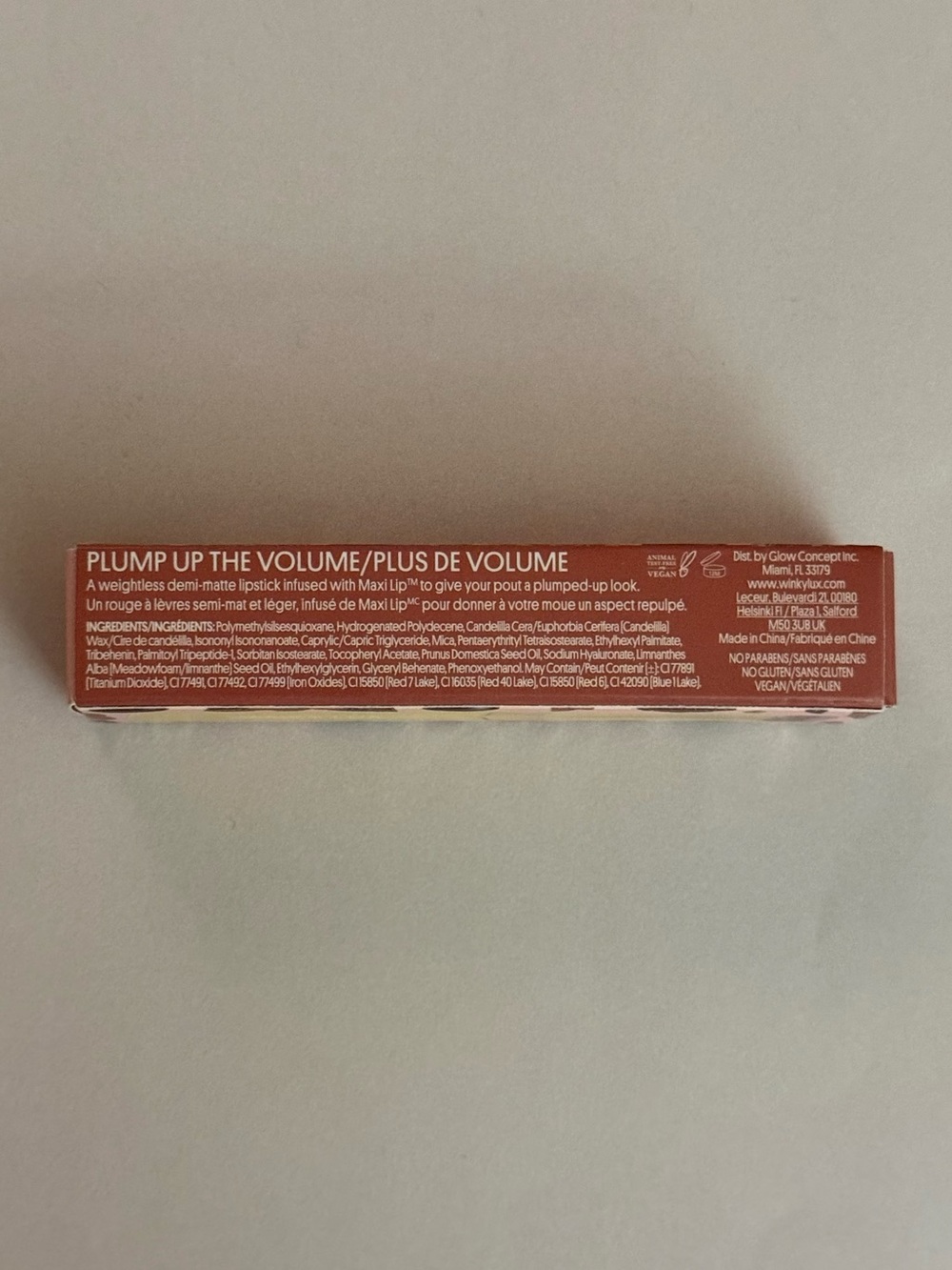 WINKY LUX Skinny Plump Demi-Matte Lipstick in Room Service 0.03 oz / 0.95 g - Picture 13 of 16